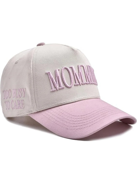 "Mommin" Embroidered Baseball Hat – Vintage Y2K Retro Baseball Cap, Adjustable Dad Hat for Women, Casual Streetwear Style