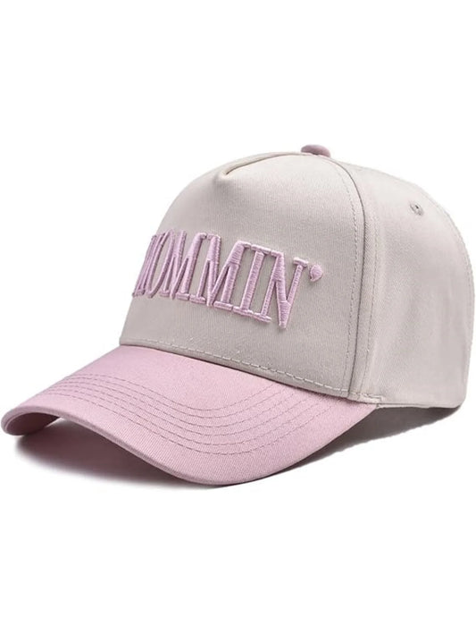"Mommin" Embroidered Baseball Hat – Vintage Y2K Retro Baseball Cap, Adjustable Dad Hat for Women, Casual Streetwear Style