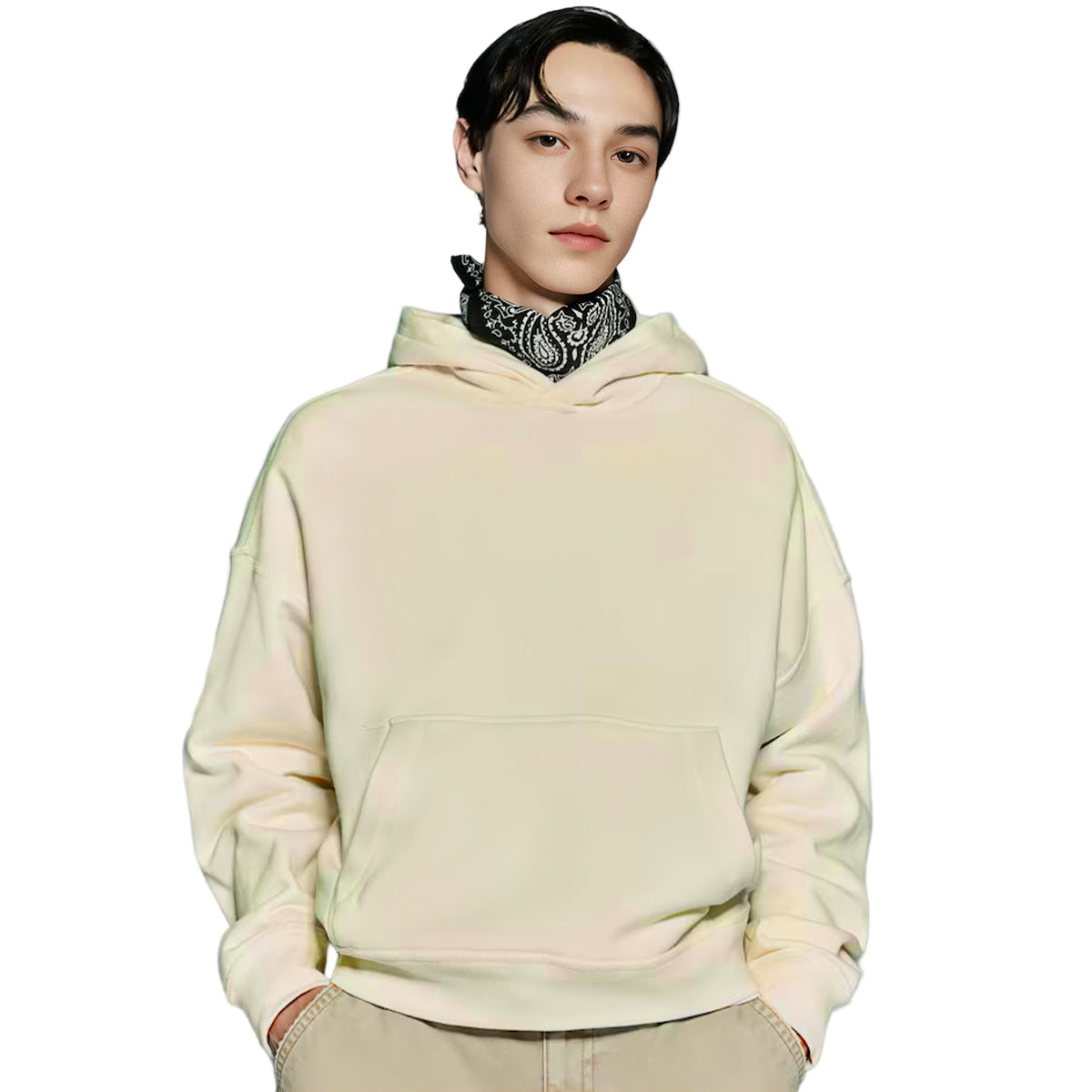 GOATED Blank Heavyweight Oversized Hoodie – Premium Streetwear Essential, Luxury Thick Cotton Pullover