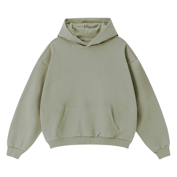 GOATED Blank Heavyweight Oversized Hoodie – Premium Streetwear Essential, Luxury Thick Cotton Pullover