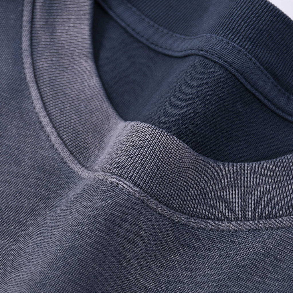 Blank Washed Gradient GOAT T-Shirt, Vintage Loose Fit 270GSM Heavyweight Tee, Faded Oversized Cotton Shirt, Unisex Urban Streetwear - Legendary Branding