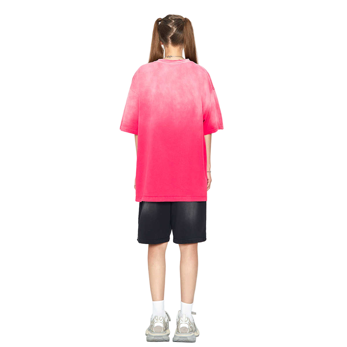 Blank Washed Gradient GOAT T-Shirt, Vintage Loose Fit Tee, 270GSM Heavyweight Shirt, GOAT Streetwear Tee, Faded Gradient Oversized Shirt, Unisex Washed Cotton T-Shirt, Urban Streetwear Blank Tee