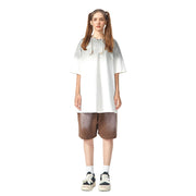 Blank Washed Gradient GOAT T-Shirt, Vintage Loose Fit 270GSM Heavyweight Tee, Faded Oversized Cotton Shirt, Unisex Urban Streetwear