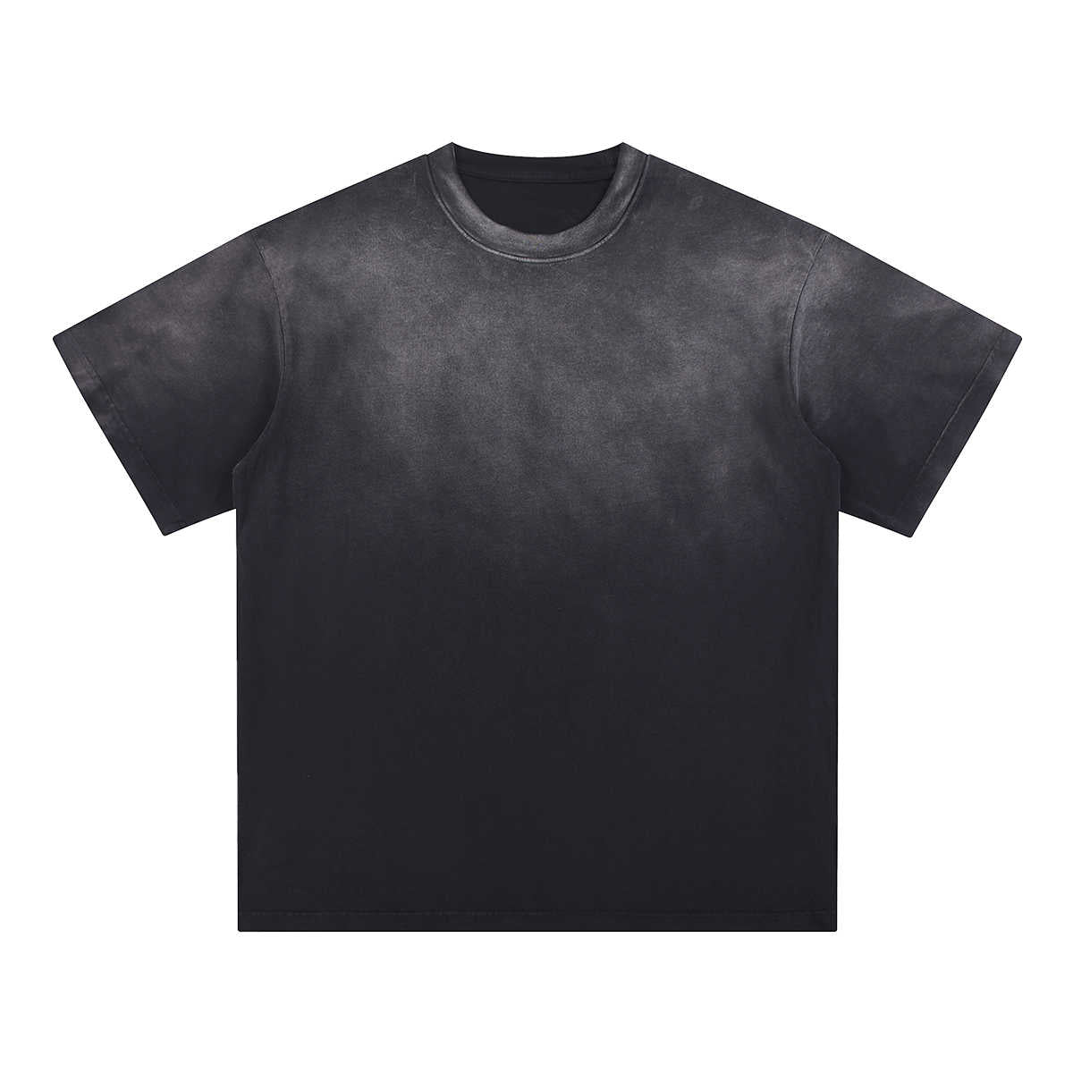 Blank Washed Gradient GOAT T-Shirt, Vintage Loose Fit Tee, 270GSM Heavyweight Shirt, GOAT Streetwear Tee, Faded Gradient Oversized Shirt, Unisex Washed Cotton T-Shirt, Urban Streetwear Blank Tee