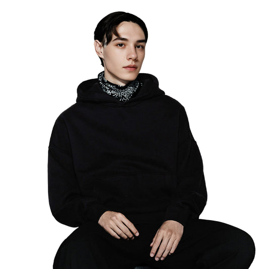 GOATED Blank Heavyweight Oversized Hoodie – Premium Streetwear Essential, Luxury Thick Cotton Pullover