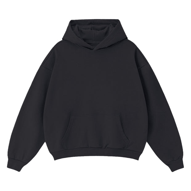 GOATED Blank Heavyweight Oversized Hoodie – Premium Streetwear Essential, Luxury Thick Cotton Pullover