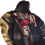 Embroidered Legacy Varsity Jacket – Retro Letterman Style, Fitted & Thick Letterman Jacket, Streetwear Bomber