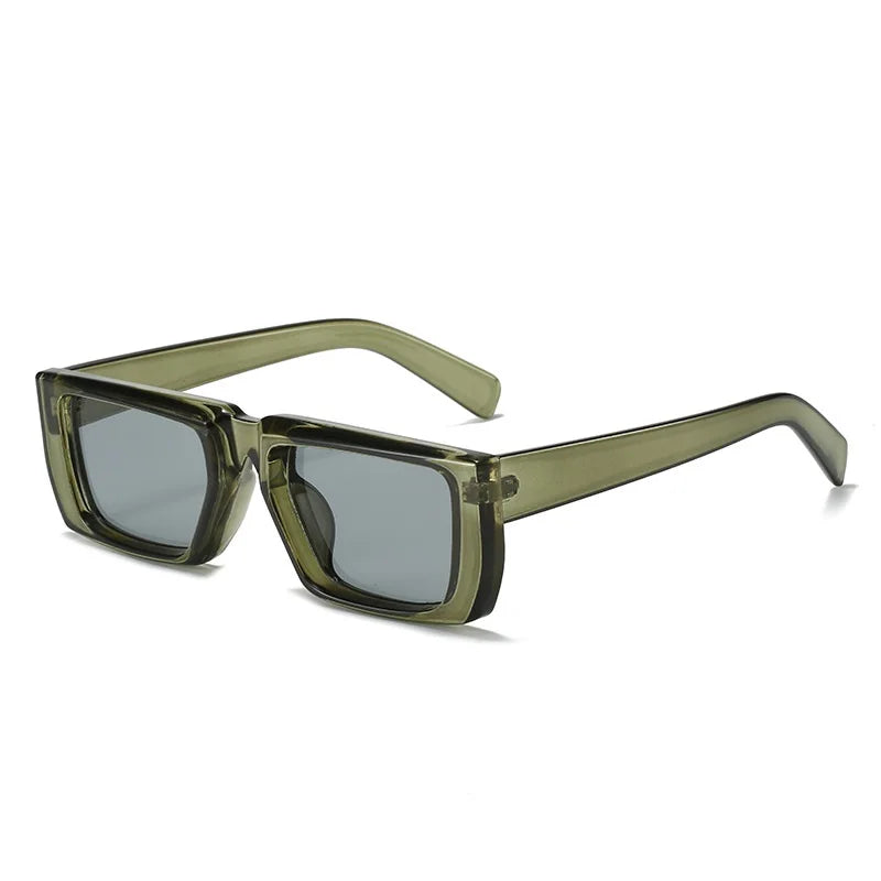 Y2K Sunglasses - Trendy Rectangle Sunglasses, Designer UV400 Shades for Men and Women