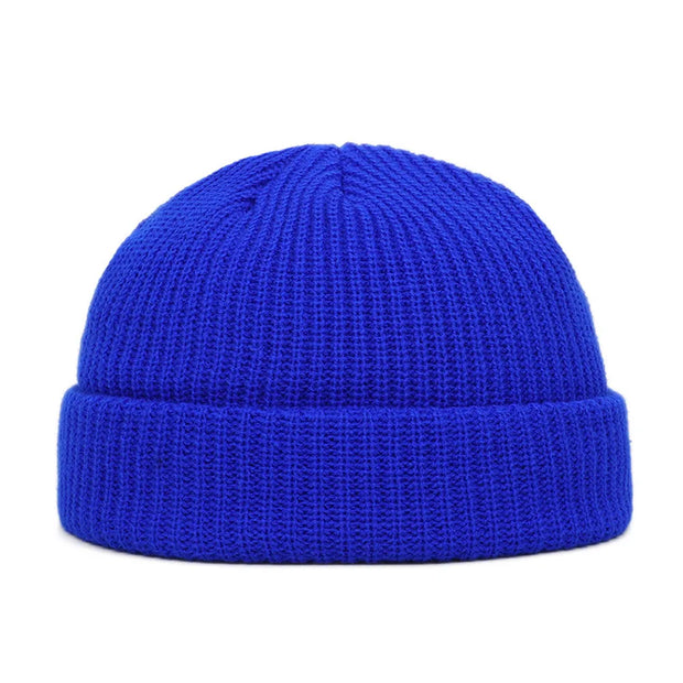 Unisex Knit Beanie - Casual Hip Hop Skull Cap | Warm Winter Wool-Style Acrylic Hat Streetwear