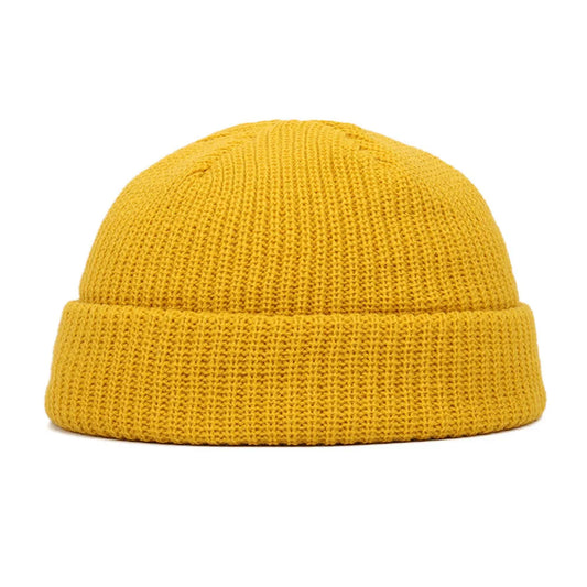 Unisex Knit Beanie - Casual Hip Hop Skull Cap | Warm Winter Wool-Style Acrylic Hat Streetwear