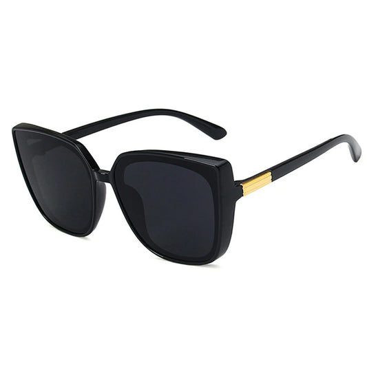 Fashion Classic Vintage Sunglasses – Large Frame UV400 Shades – Retro Summer Eyewear