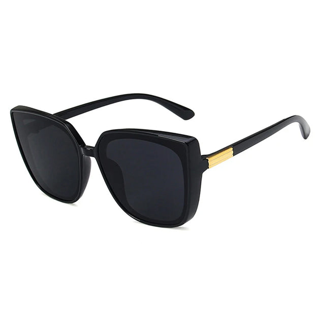 Fashion Classic Vintage Sunglasses – Large Frame UV400 Shades – Retro Summer Eyewear
