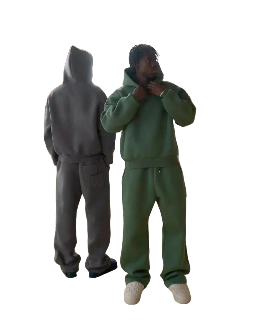 Retro Y2K Streetwear Two-Piece Set – Hoodie & Straight-Leg Pants, Men’s Casual Tracksuit