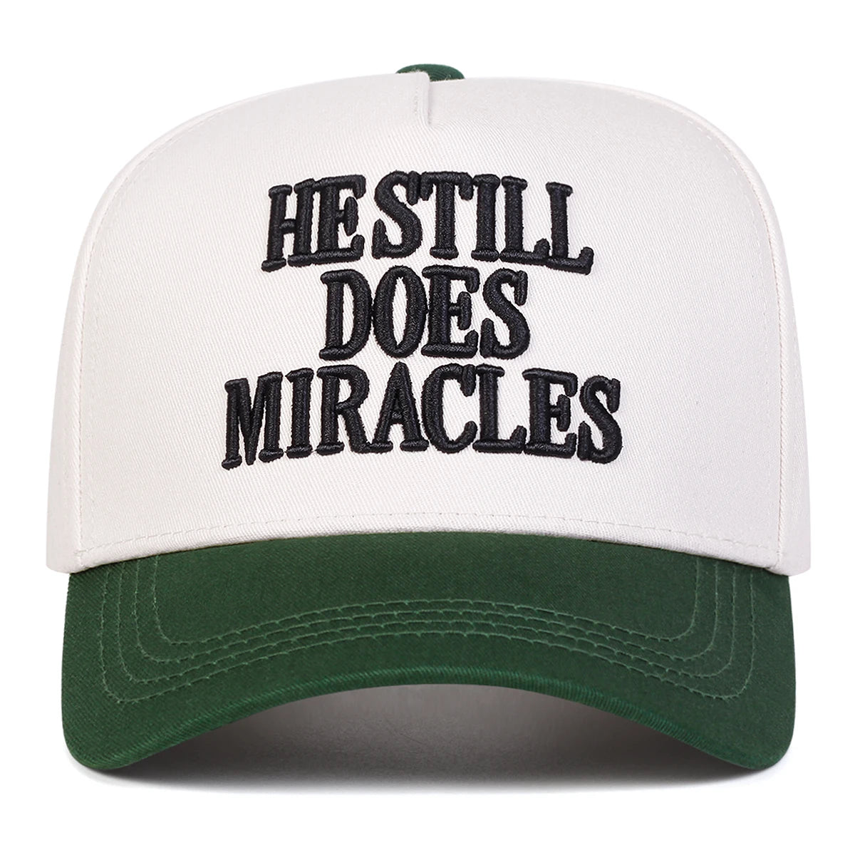 "HE STILL DOES MIRACLES" Cap - Faith-Based Embroidered Hat | Adjustable Unisex Baseball Cap