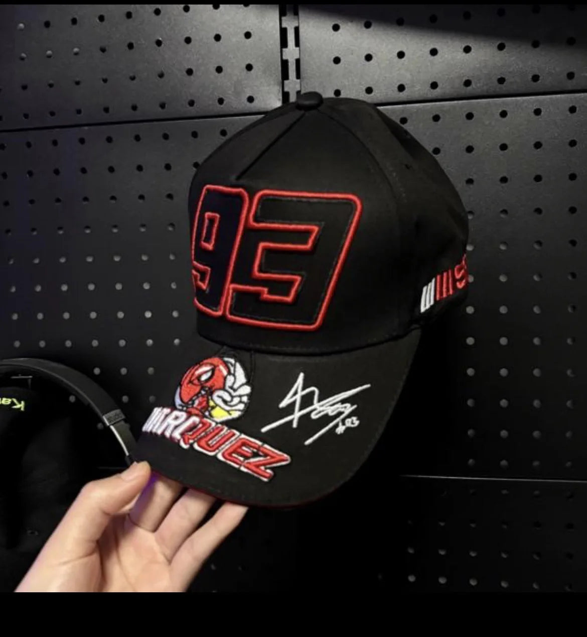 Marc Marquez Racing Cap - Embroidered Unisex Baseball Hat | Adjustable Sun Cap for Riding & Cycling