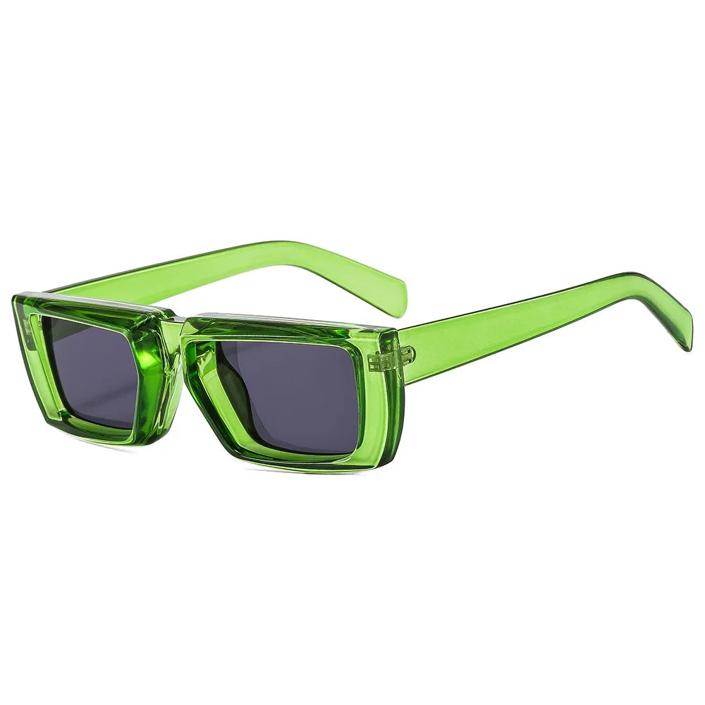 Y2K Sunglasses - Trendy Rectangle Sunglasses, Designer UV400 Shades for Men and Women
