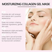 Pink Collagen Gel Face Mask – Salmon PDRN Hydrogel Jelly Sheet, Deep Hydration, Anti-Aging & Skin Tone Balance