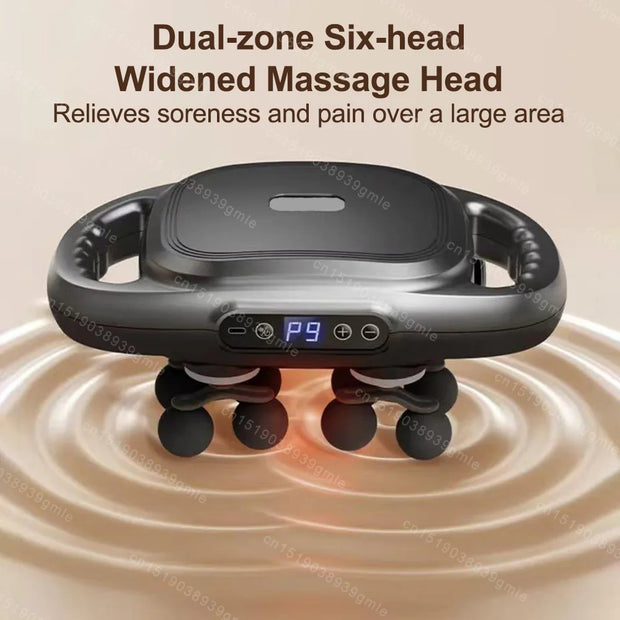 Fascia Gun Deep Tissue Massage Gun – 12/8 Heads, High-Frequency Electric Muscle Massager for Neck, Back & Legs