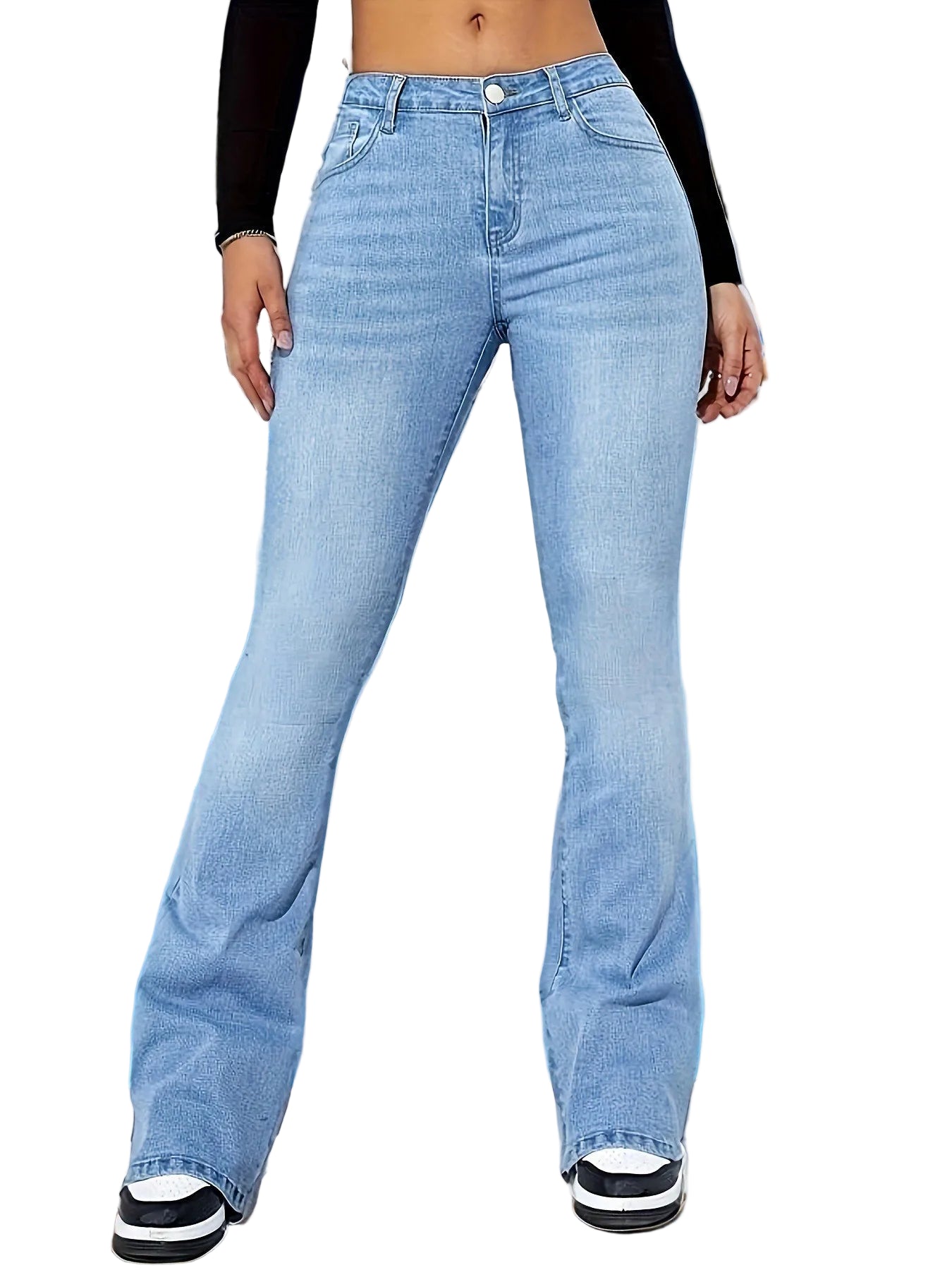 CurveLift™ Flare Jeans – Sculpting High-Waist Bootcut Denim for Women, Retro Style, Stretch Fit
