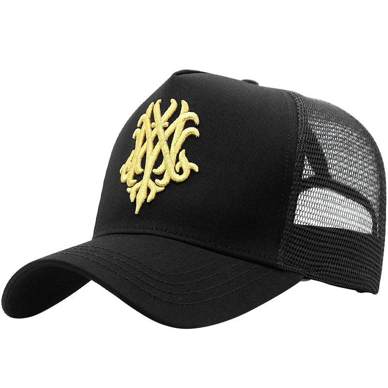 Mesh Trucker Hat - Oversized Snapback Baseball Cap, Unisex Summer Sun Cap for Men & Women - Legendary Branding