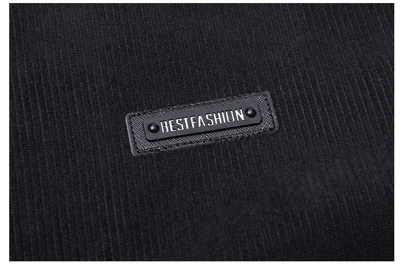 Men’s Appliqué "BestFashion" Zip Jacket – Fitted Lightweight Spring Fall Streetwear | Turn-Down Collar Outerwear