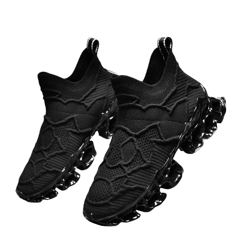 Men’s Flyknit Sneakers (Additional Colors) - Flame Sole Luxury Trainers, Breathable Running Shoes, Streetwear Fashion Sneakers