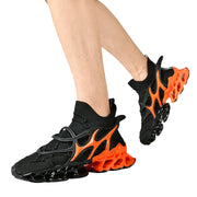 Men’s Flame Sole Sneakers V.2 - Luxury Streetwear Sneakers, Breathable Flyknit Running Shoes