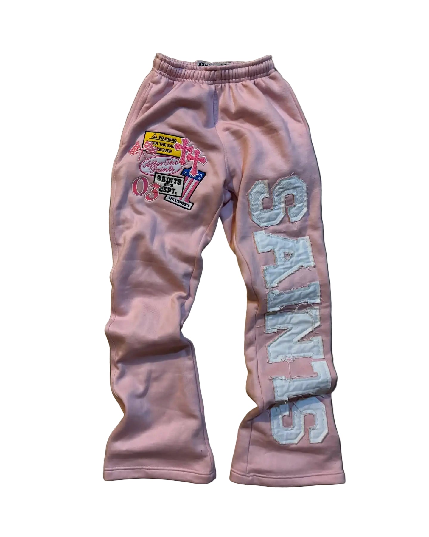 Y2K Streetwear Sports Pants - Retro Letter Embroidery Hip Hop High Waist Joggers for Men and Women