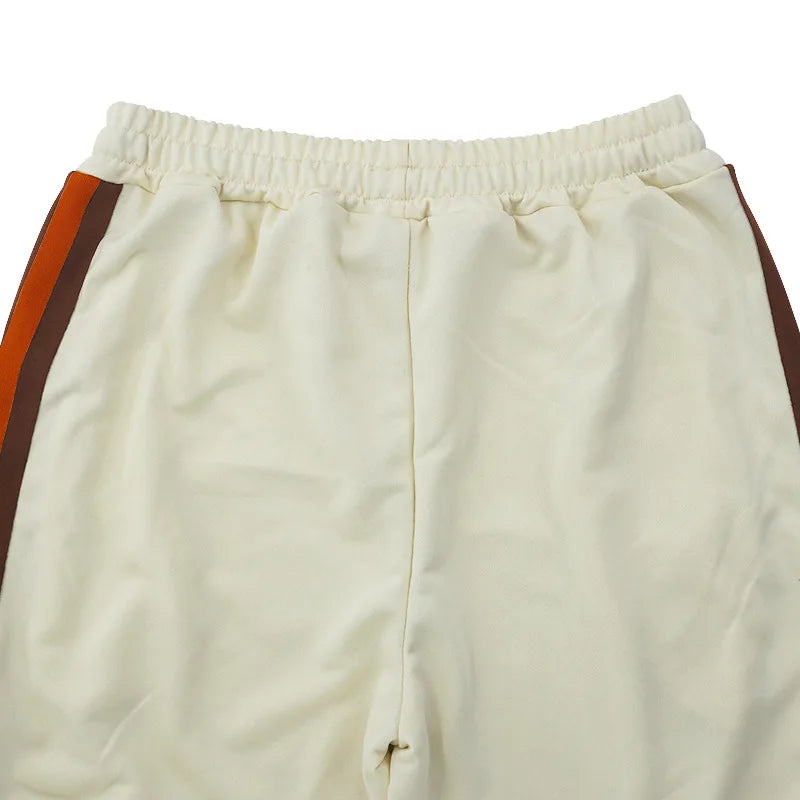 Urban Flare Joggers - Slim-Fit Stacked Pants, Y2K Streetwear Sweatpants with Striped Legs