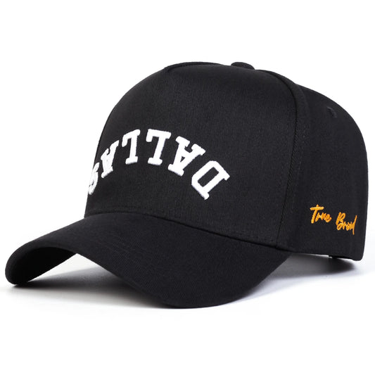 DALLAS Embroidered Baseball Cap - Adjustable Unisex Streetwear Hat | Casual Snapback for Men & Women