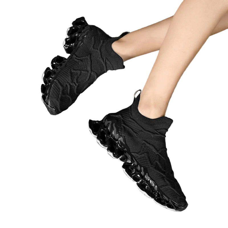 Men’s Flyknit Sneakers (Additional Colors) - Flame Sole Luxury Trainers, Breathable Running Shoes, Streetwear Fashion Sneakers