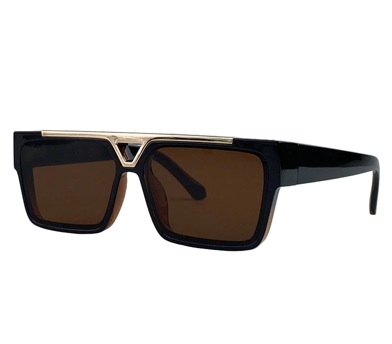 Men’s Luxury Polarized Square Sunglasses – Steampunk UV400 Shades, Big Frame Streetwear Eyewear