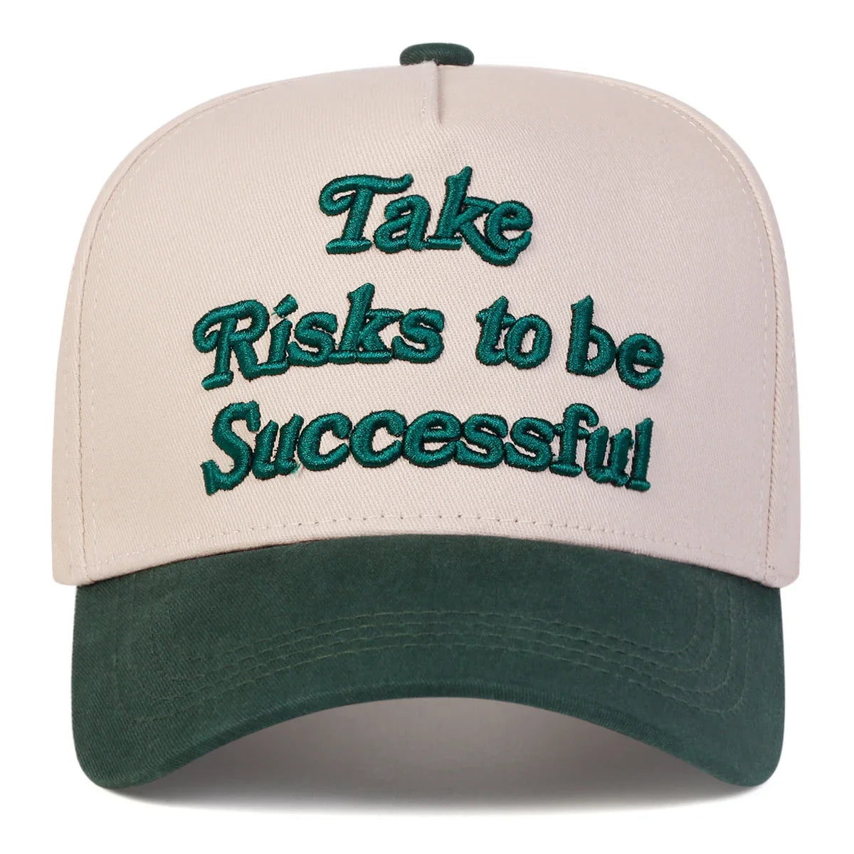 Take Risks to Be Successful Cap - Motivational Embroidered Trucker Hat | Adjustable Unisex Streetwear
