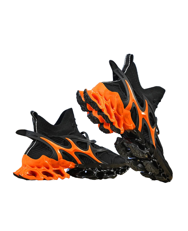 Men’s Flame Sole Sneakers V.2 - Luxury Streetwear Sneakers, Breathable Flyknit Running Shoes