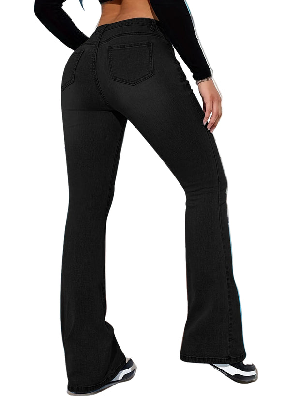 CurveLift™ Flare Jeans – Sculpting High-Waist Bootcut Denim for Women, Retro Style, Stretch Fit
