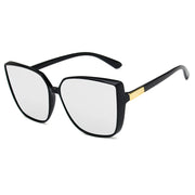 Fashion Classic Vintage Sunglasses – Large Frame UV400 Shades – Retro Summer Eyewear