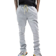 Urban Flare Joggers - Slim-Fit Stacked Pants, Y2K Streetwear Sweatpants with Striped Legs
