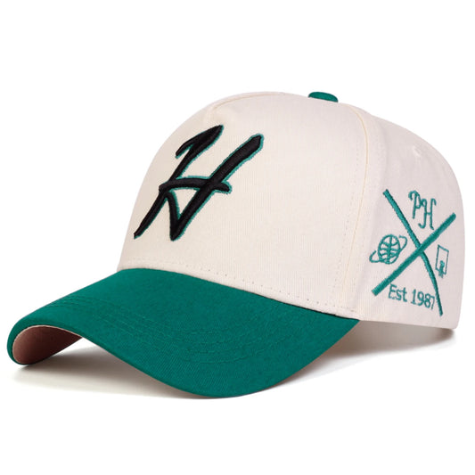 Letter H Embroidered Baseball Cap - Adjustable Unisex Streetwear Hat | Casual Outdoor Snapback