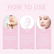 Pink Collagen Gel Face Mask – Salmon PDRN Hydrogel Jelly Sheet, Deep Hydration, Anti-Aging & Skin Tone Balance