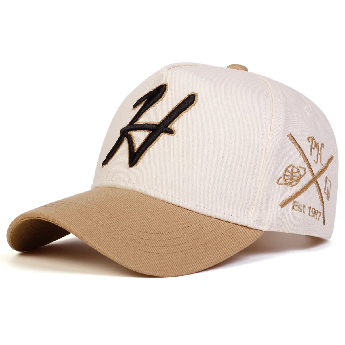 Letter H Embroidered Baseball Cap - Adjustable Unisex Streetwear Hat | Casual Outdoor Snapback
