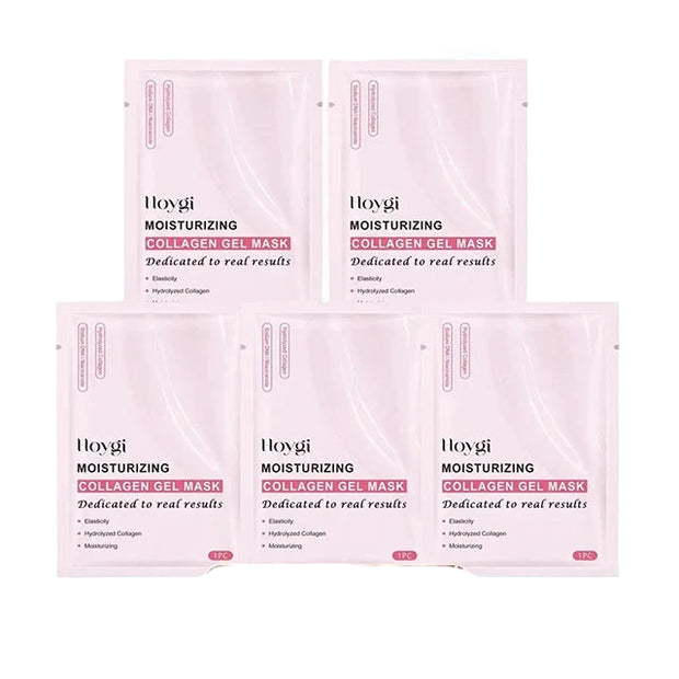 Pink Collagen Gel Face Mask – Salmon PDRN Hydrogel Jelly Sheet, Deep Hydration, Anti-Aging & Skin Tone Balance