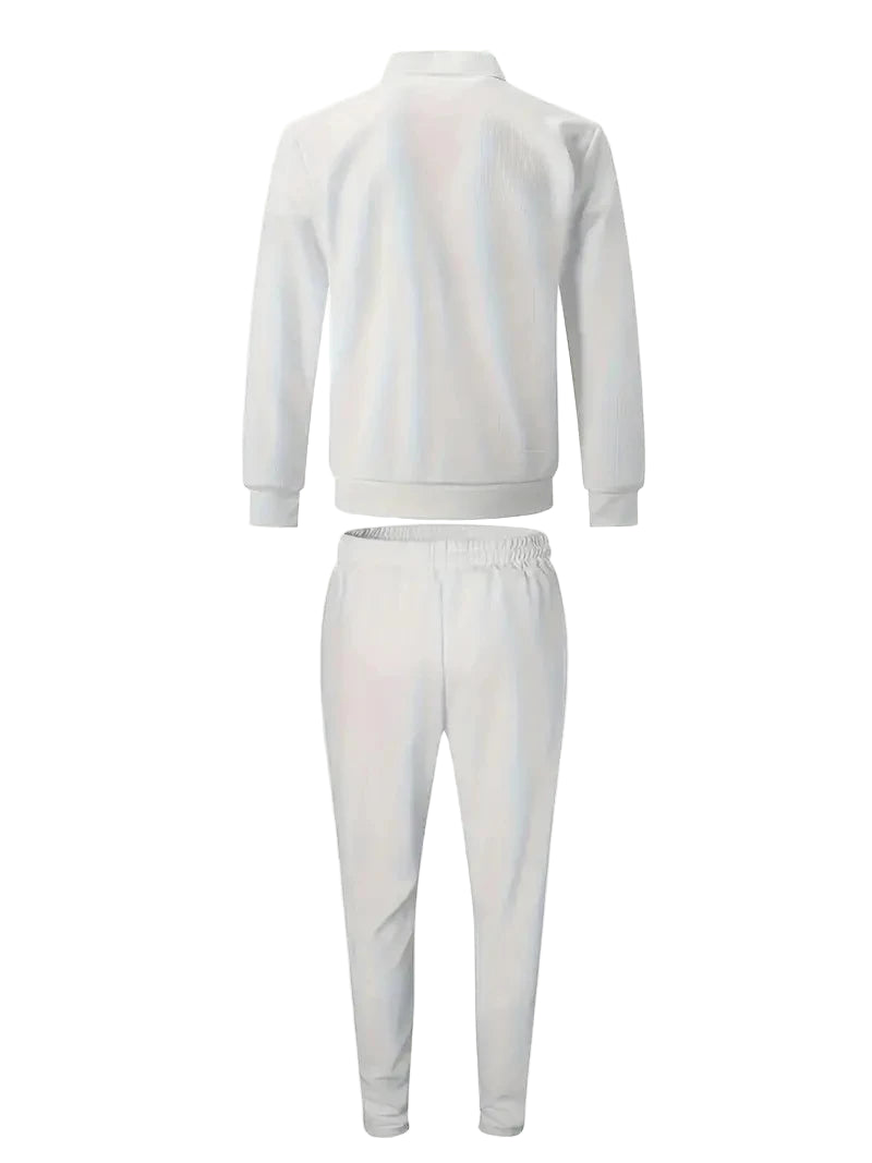 2 Pieces Classic Men's Sportswear Set - Soft, Breathable, Full Zip Tracksuit | Autumn Winter Casual Outfit