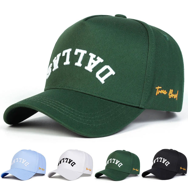 DALLAS Embroidered Baseball Cap - Adjustable Unisex Streetwear Hat | Casual Snapback for Men & Women