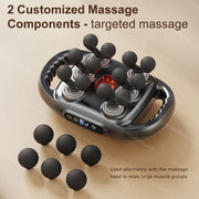 Fascia Gun Deep Tissue Massage Gun – 12/8 Heads, High-Frequency Electric Muscle Massager for Neck, Back & Legs