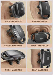 Fascia Gun Deep Tissue Massage Gun – 12/8 Heads, High-Frequency Electric Muscle Massager for Neck, Back & Legs
