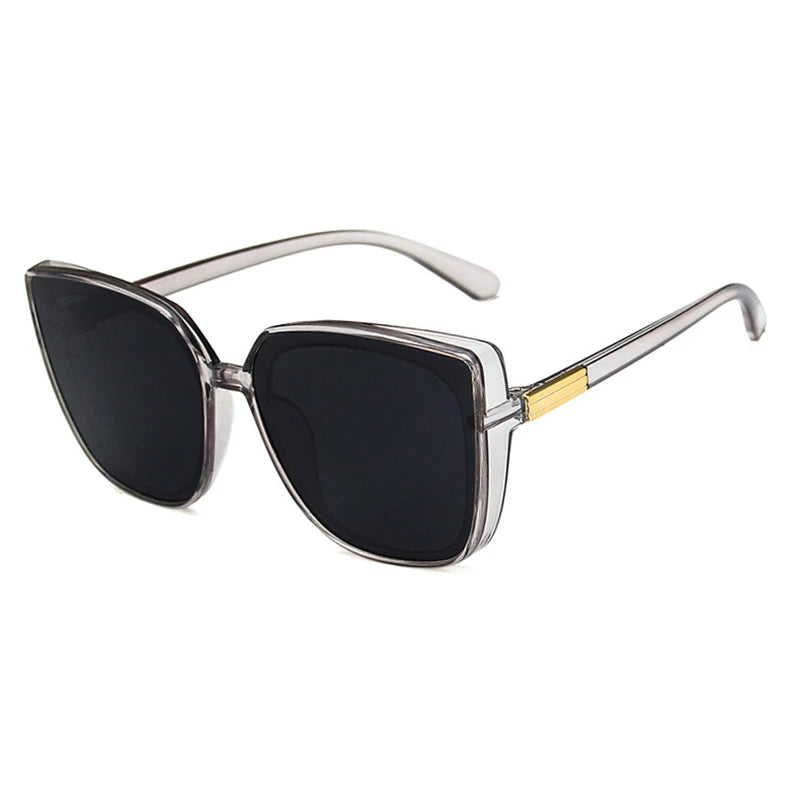 Fashion Classic Vintage Sunglasses – Large Frame UV400 Shades – Retro Summer Eyewear