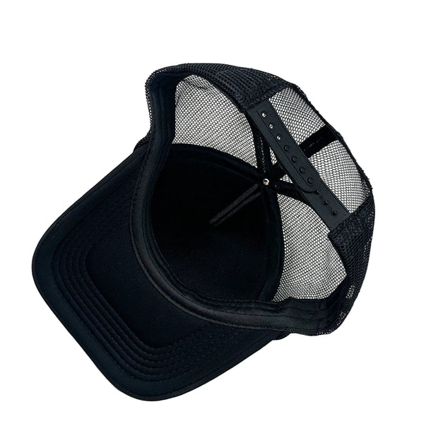 "Blackwork" 3D Letter Trucker Hat - Mesh Baseball Cap, Adjustable Summer trucker Hat