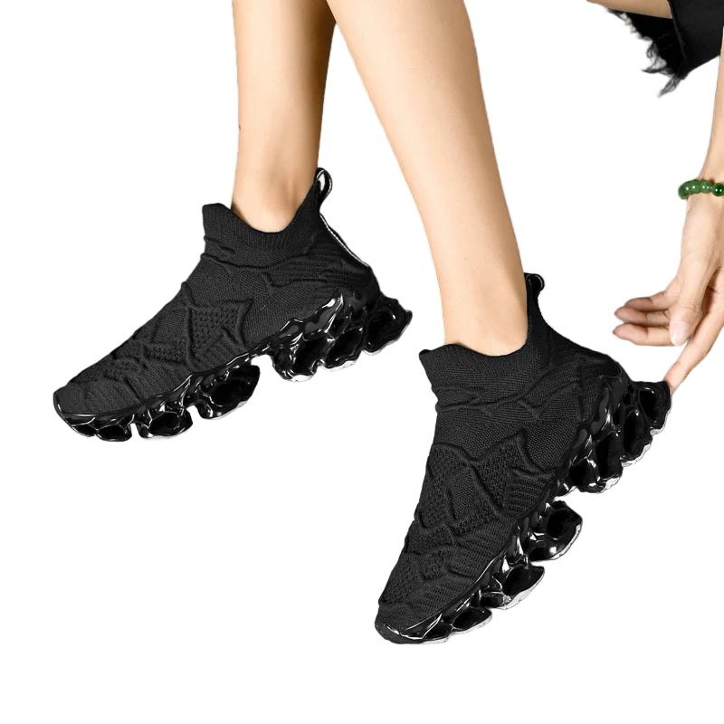 Men’s Flyknit Sneakers (Additional Colors) - Flame Sole Luxury Trainers, Breathable Running Shoes, Streetwear Fashion Sneakers