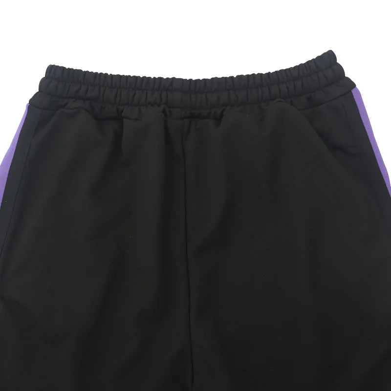 Urban Flare Joggers - Slim-Fit Stacked Pants, Y2K Streetwear Sweatpants with Striped Legs