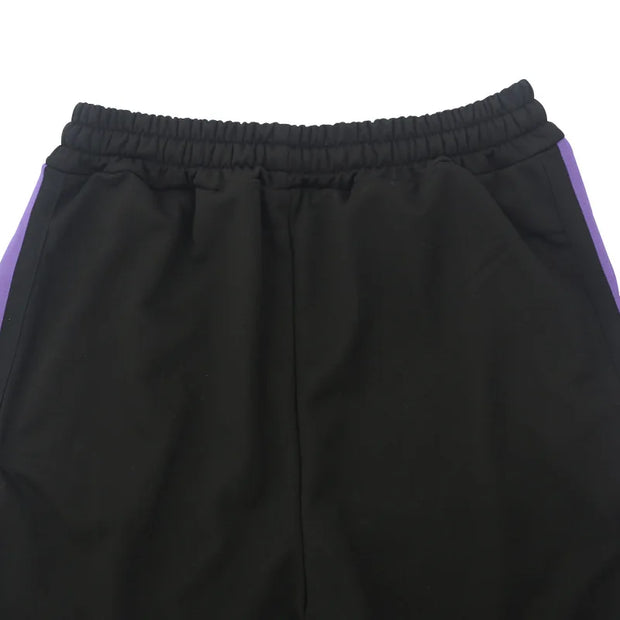 Urban Flare Joggers - Slim-Fit Stacked Pants, Y2K Streetwear Sweatpants with Striped Legs